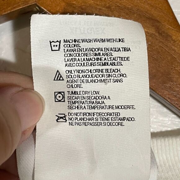 Vintage Chicago Bulls NBA Logo Athletic Shirt White Red XL - Picture 4 of 9